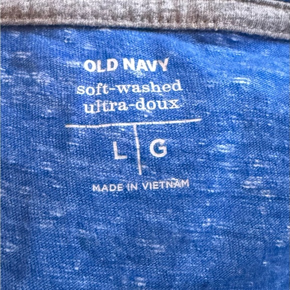 Men’s Old Navy Blue Tee, sz Lg - Picture 4 of 4